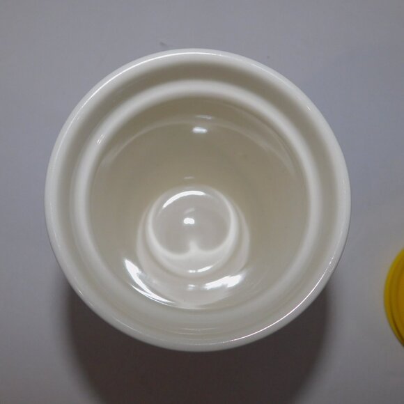 Starbucks Spring Green Black White Floral Ceramic Travel Tumbler Yellow lid - Picture 5 of 6